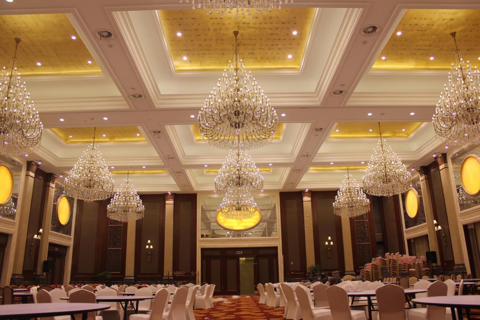 Hotel ice cream chandelier